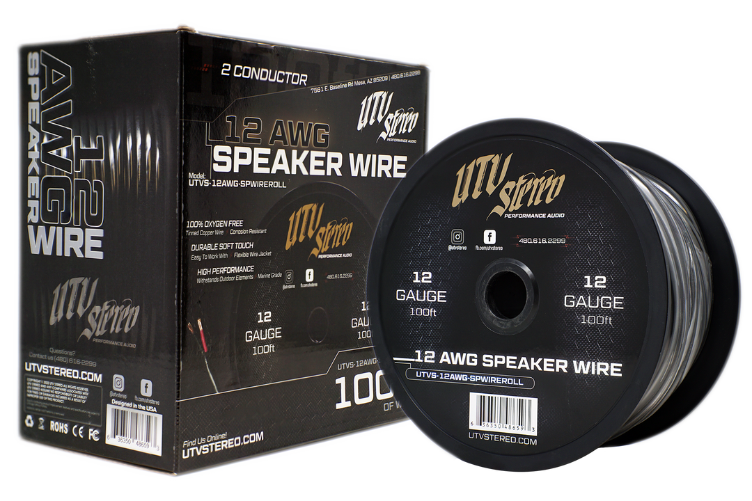 12 AWG Speaker Wire Roll - 100ft | UTVS-12AWG-SPWIRE-ROLL