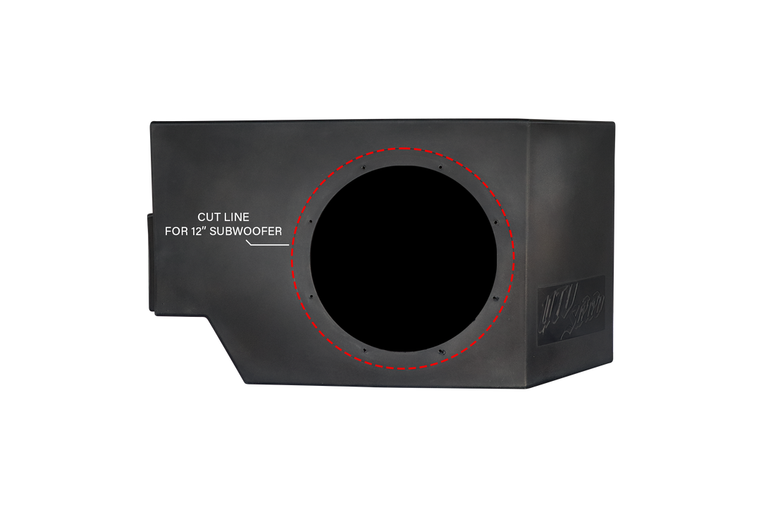 Can-Am® Defender 1000W Single Driver Side 10" Subwoofer Kit | UTVS-DEF-SUB-1000-DRIVER