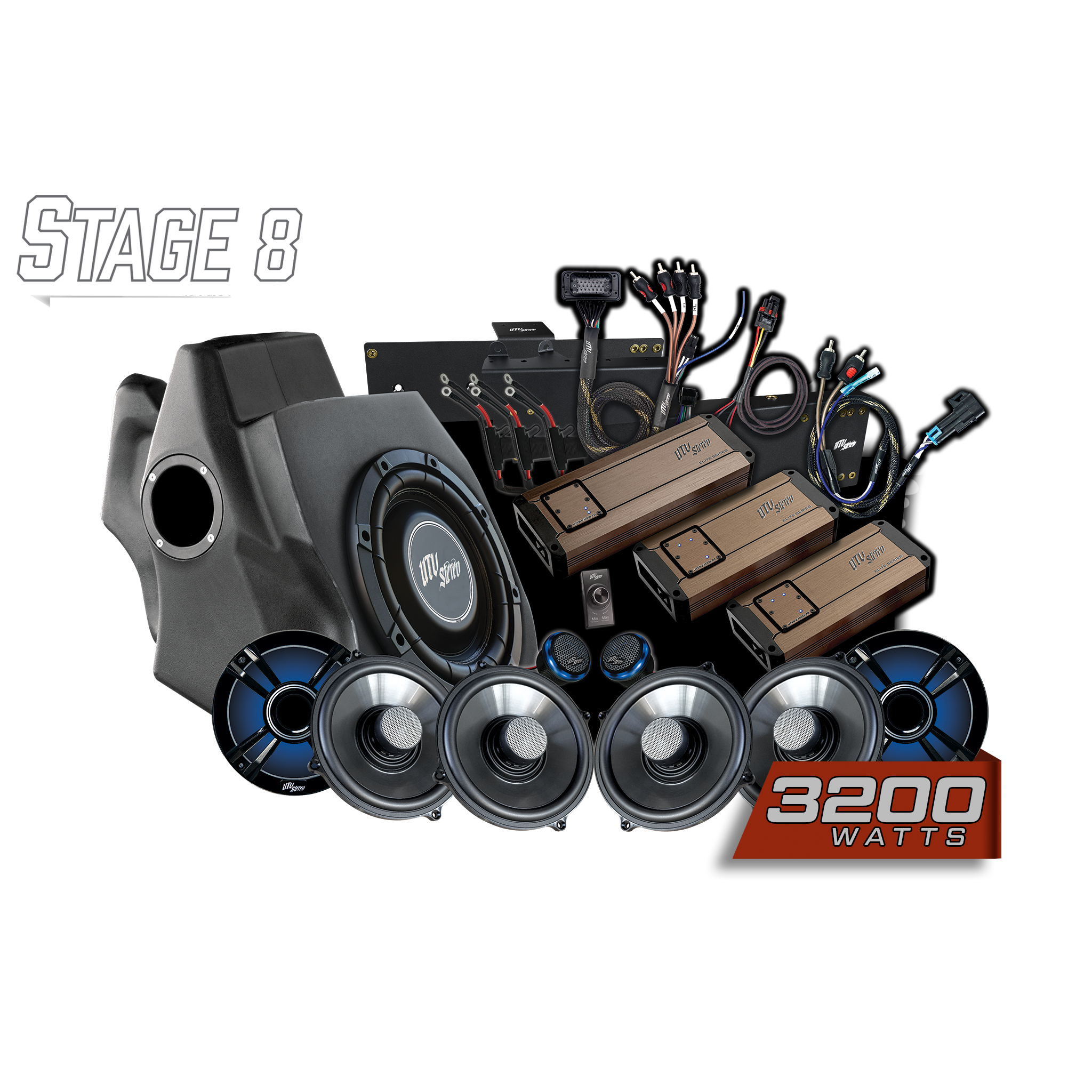 20-'24 Polaris RZR Ride Command Stage 8 Stereo Kit | Pro Series 20-'24 Polaris RZR Ride Command Stage 8 Stereo Kit | Pro Series