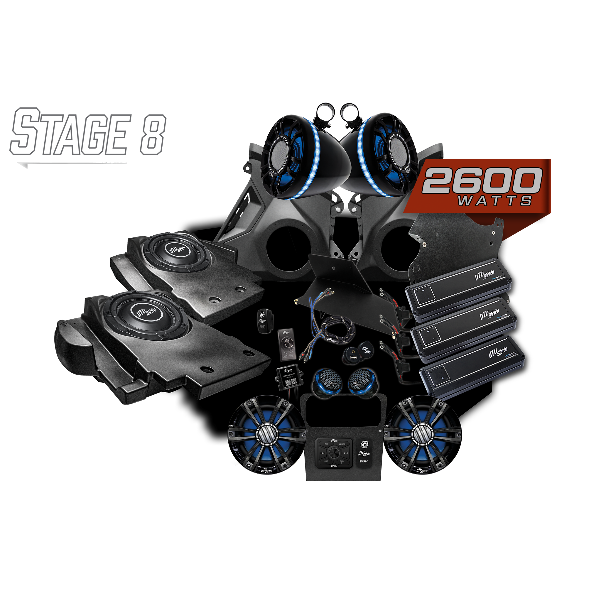 Can-Am Maverick R Signature Series Stage 8 Stereo Kit | UTV Stereo