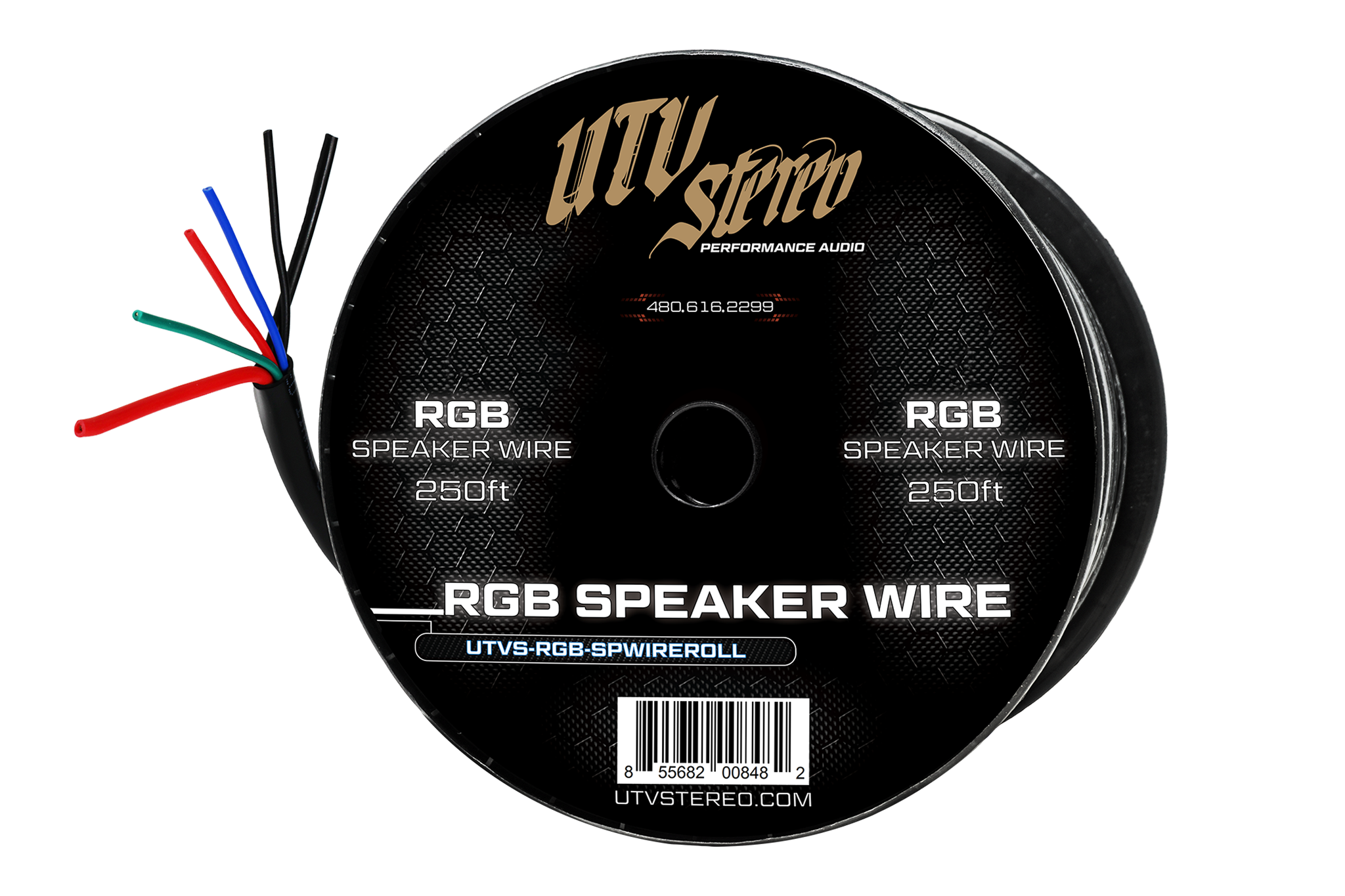 6 Conductor RGB Speaker Wire - 250' | UTV Stereo