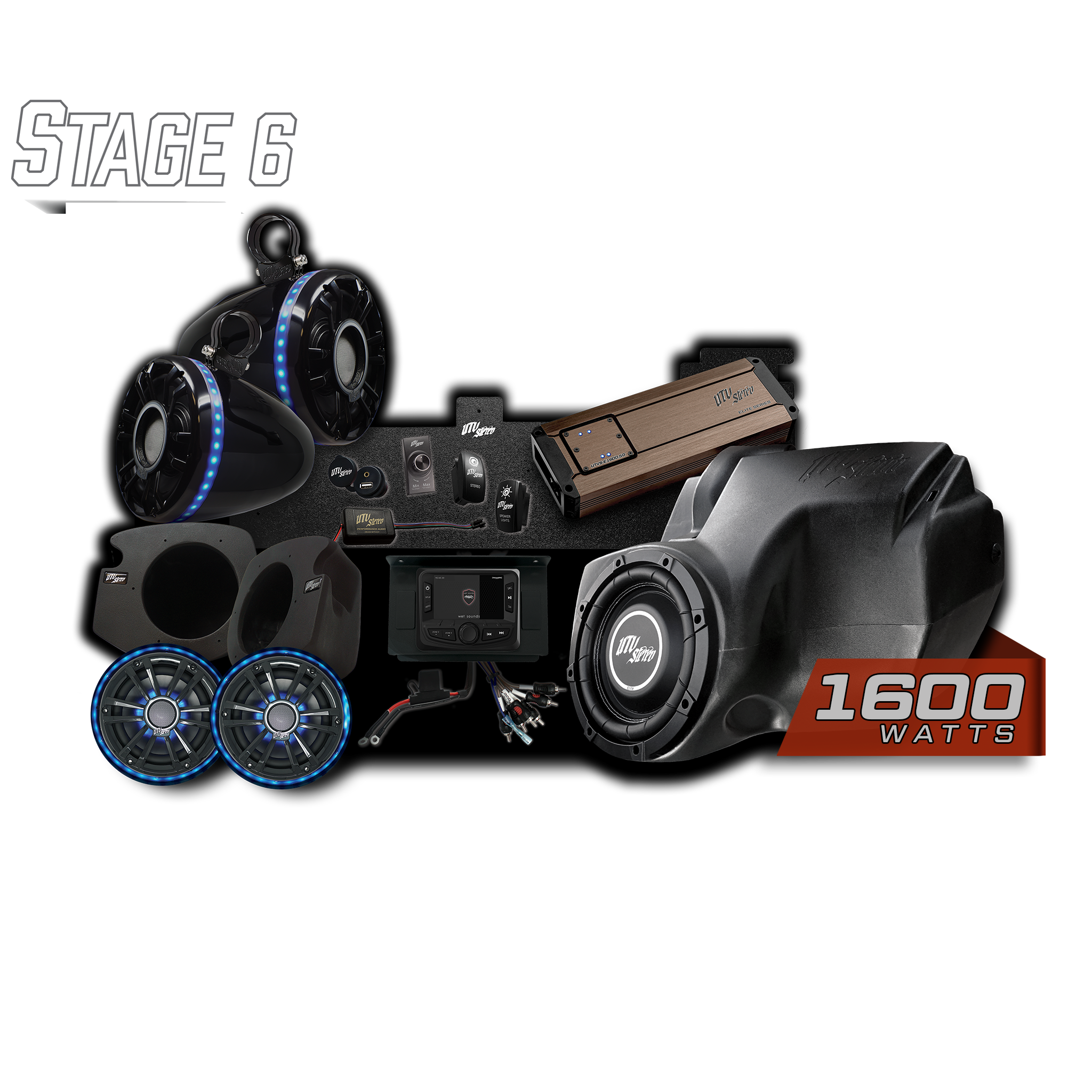 RZR Elite Series Stage 6 Stereo Kit | UTVS-RZR-S6-E