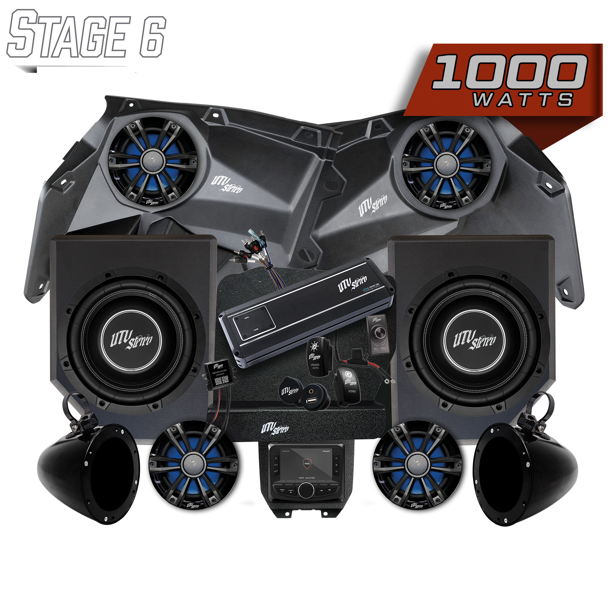マジカルラジオ1 2 3 Can-Am® X3 Signature Series Stage 6 Stereo Kit | UTV Stereo