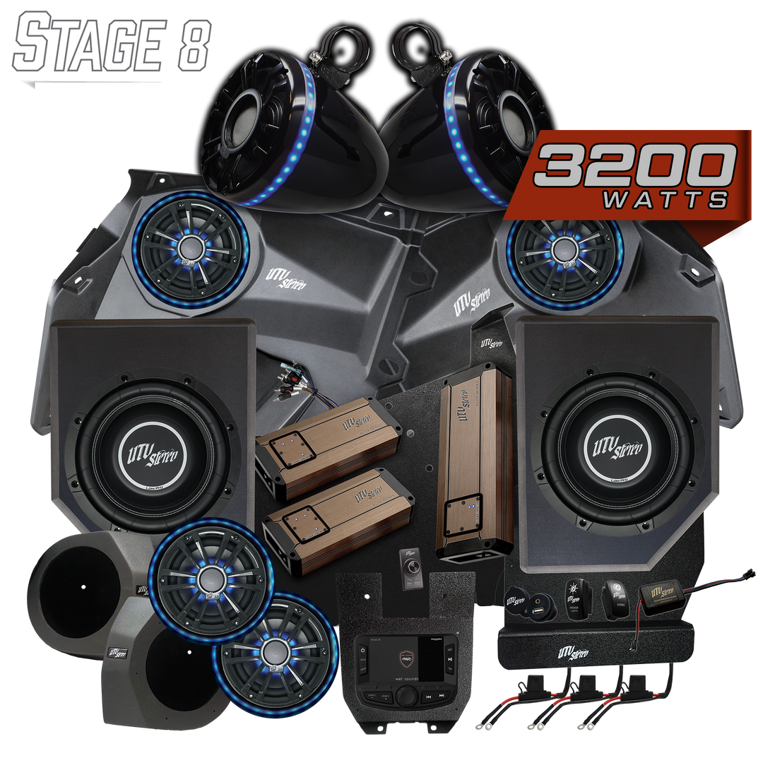 Can-Am® X3 Elite Series Stage 8 Stereo Kit | UTVS-X3-S8-E