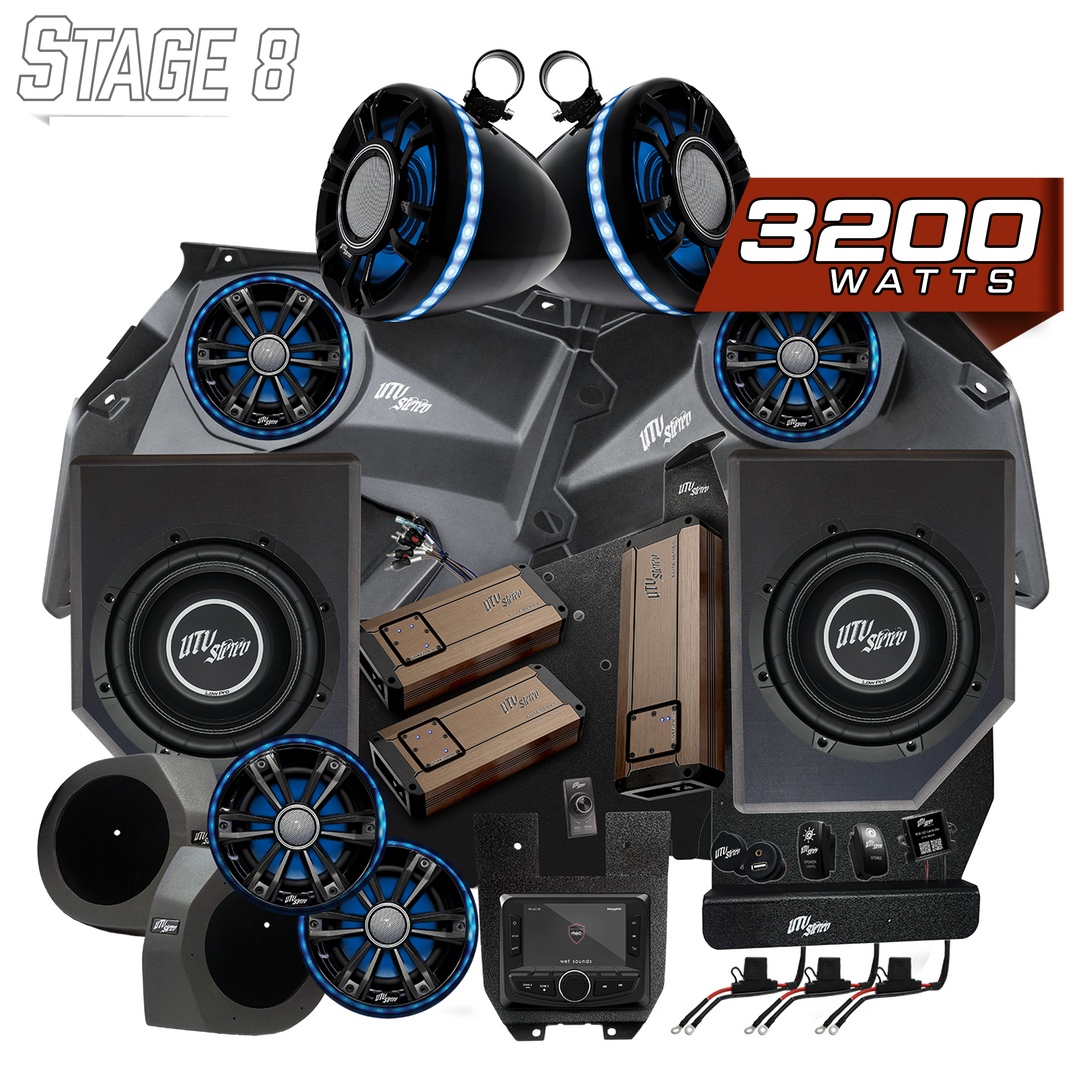 Can-Am® X3 Elite Series Stage 8 Stereo Kit | UTVS-X3-S8-E