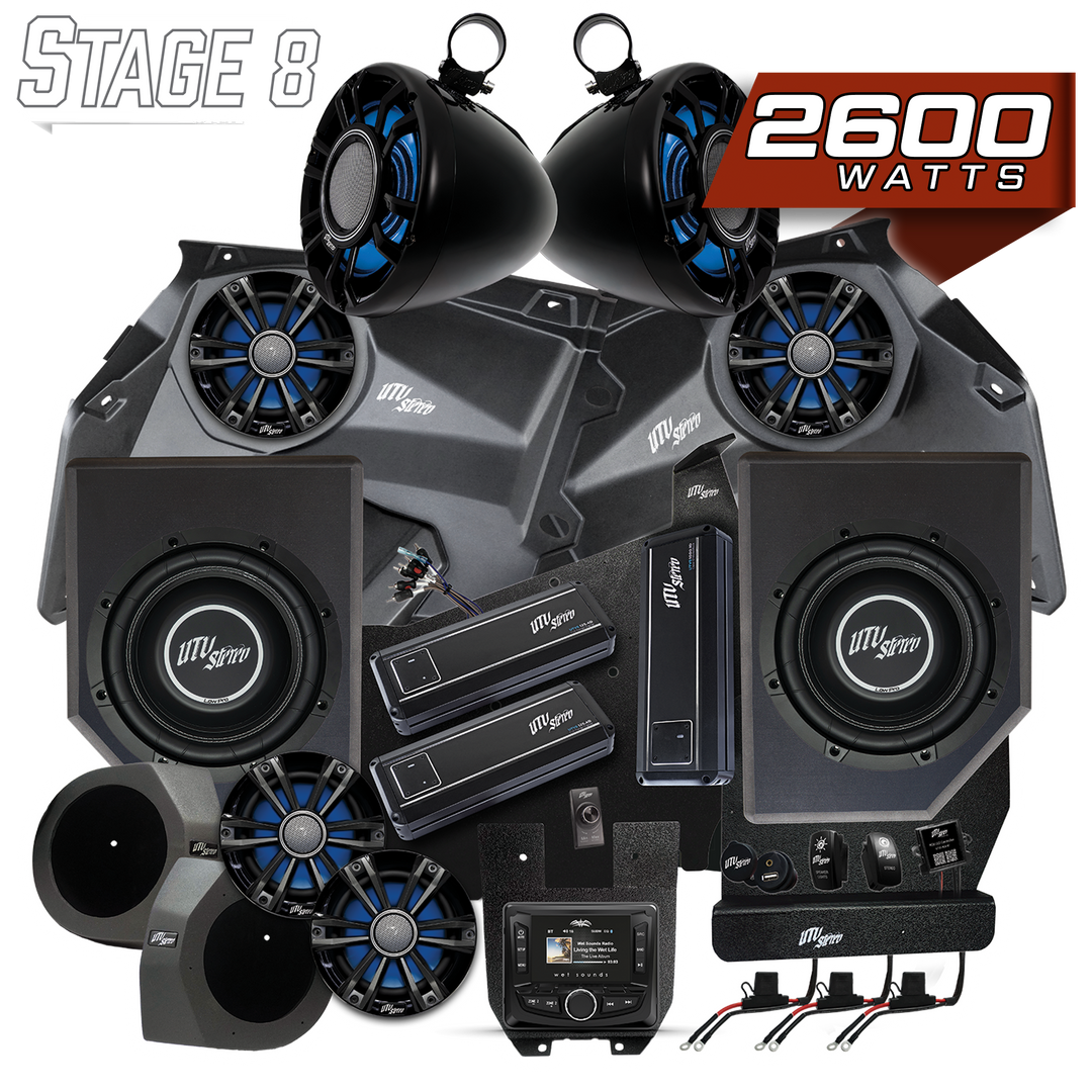 Can-Am® X3 Signature Series Stage 8 Stereo Kit | UTVS-X3-S8-S