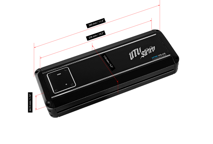 Signature Series 800W 4-Channel Amplifier | UTVS125.4D Kawasaki