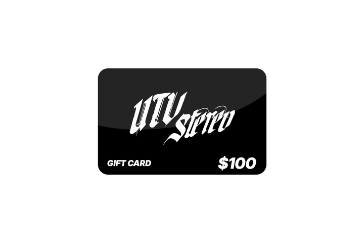 UTV Stereo 100 dollar gift card