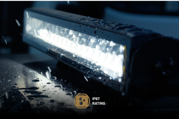 HEXCORE Universal 20" Straight LED Light Bar, Flood Beam with Amber & White Position Light | STL20LB