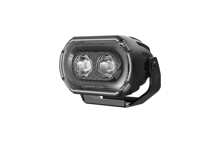 HEXCORE Universal 2x4" LED Pod Lights, Driving Beam Amber & White (Pair) | STL2X4PDL