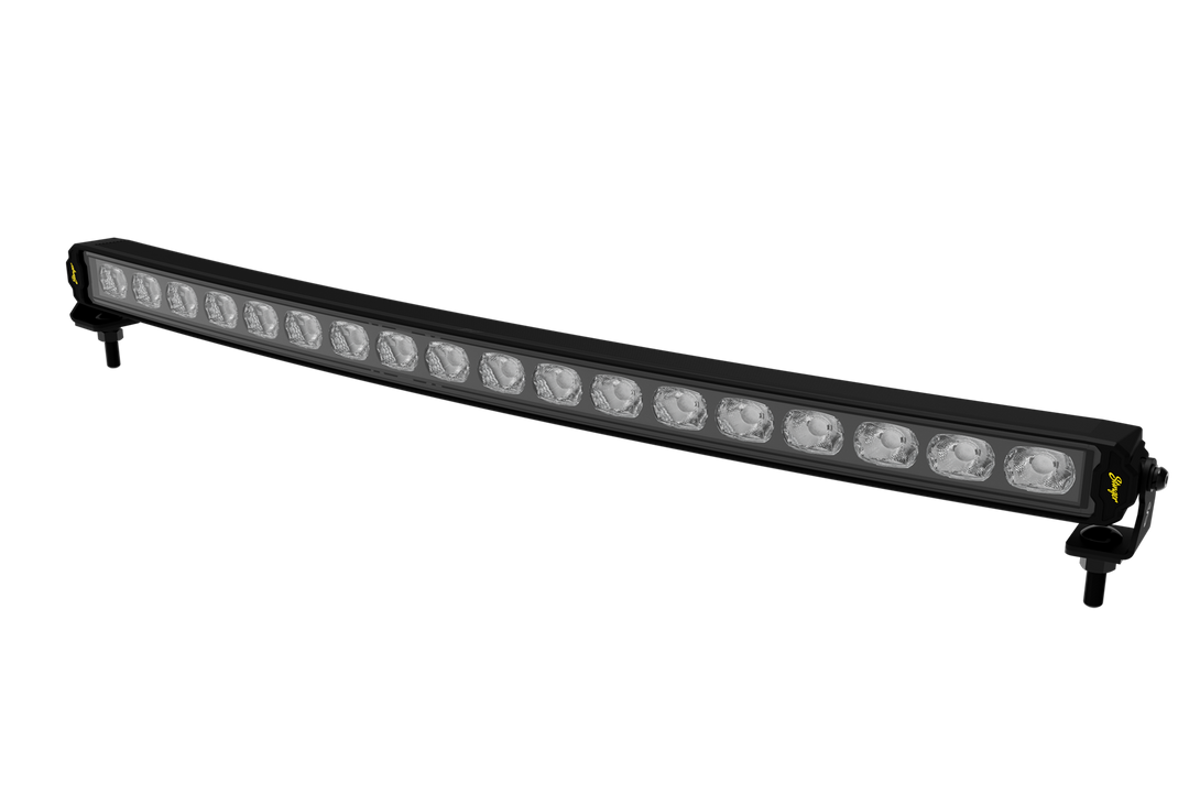 HEXCORE Universal 30" Curved LED Light Bar, Flood & Spot Combo Beam with Amber & White Position Light | STL30CLB