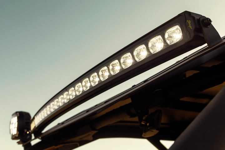 HEXCORE Universal 40" Curved LED Light Bar, Flood & Spot Combo Beam with Amber & White Position Light | STL40CLB