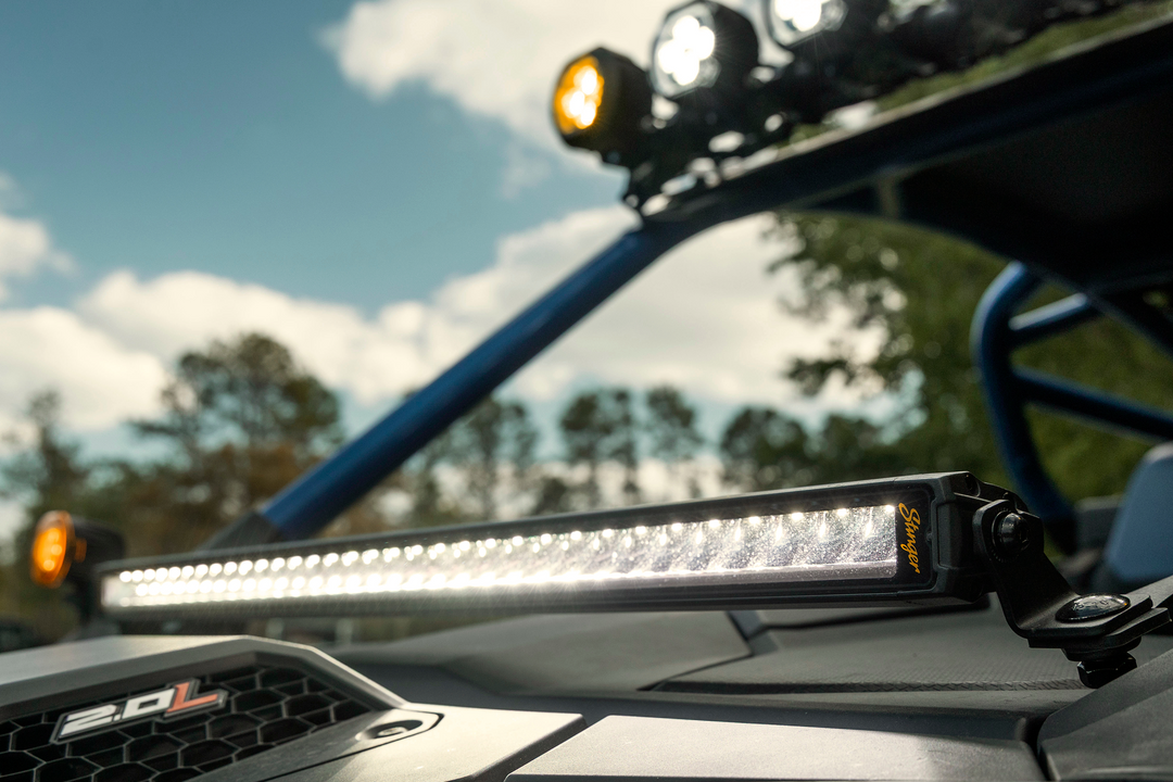 HEXCORE Universal 50" Straight LED Light Bar, Flood Beam with Amber & White Position Light | STL50LB