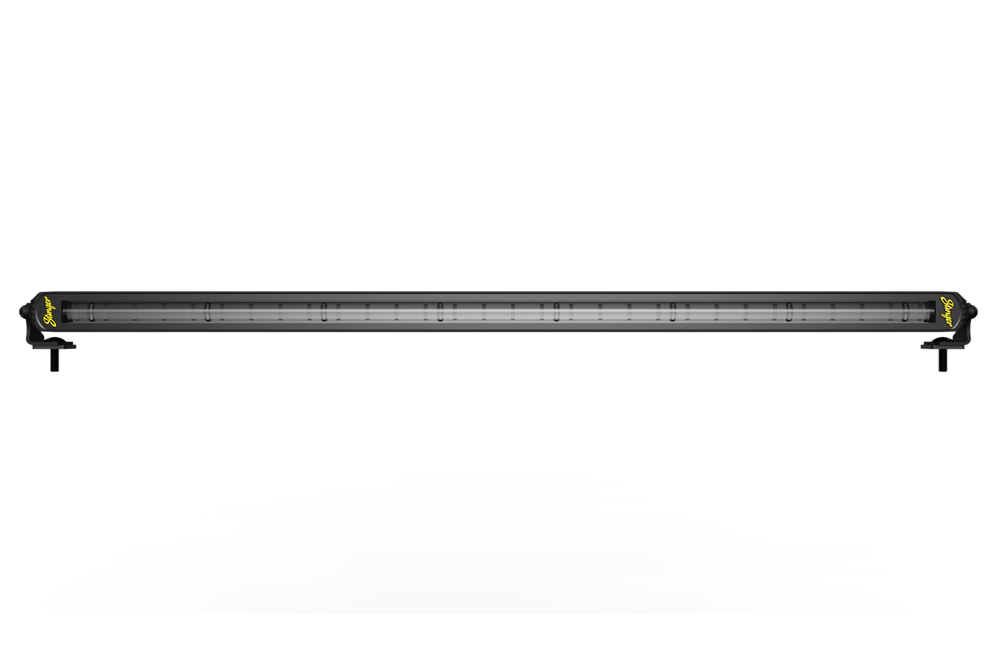 Stinger LED light bar with black housing and mounting brackets