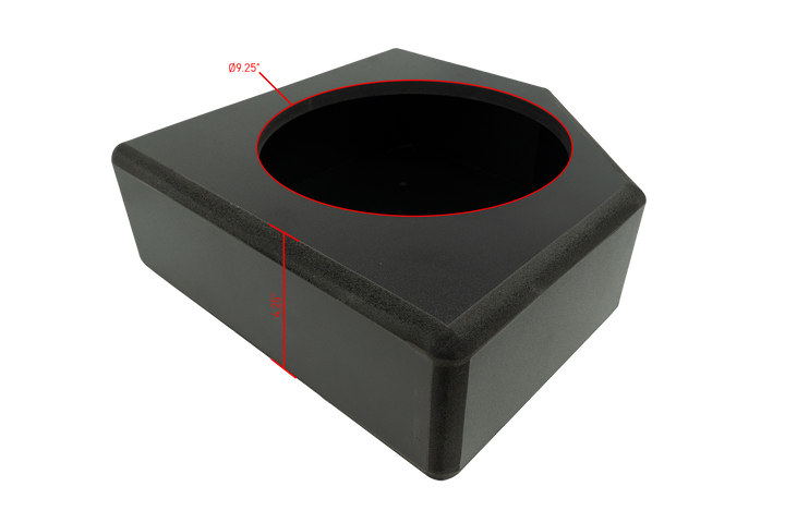 '17+ Can-Am® X3 Rear Low-Profile Passenger Side 10” Subwoofer Enclosure – Unloaded | UTVS-X3-ENC-LP-RPASS