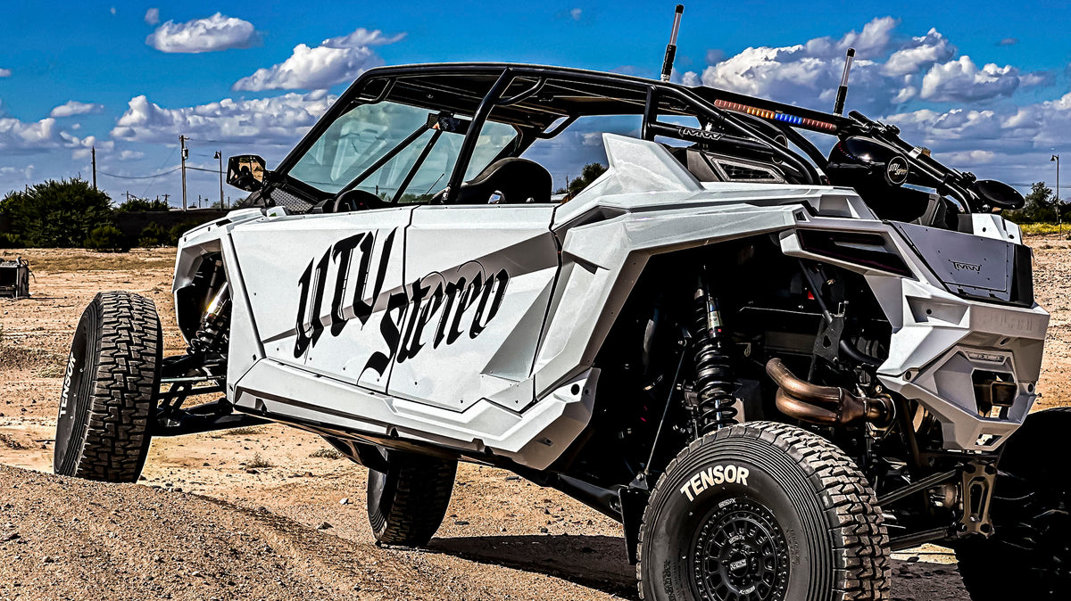 Built White Rzr Pro R UTV Stereo | RZR Pro Series