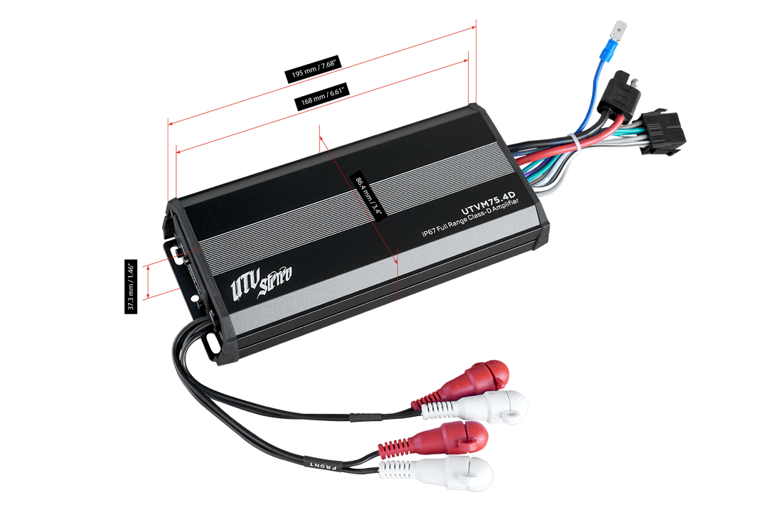 M-Series 600W 4-Channel Amplifier | UTVM-75.4D