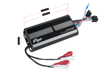 600 Watt 4-Ch Powersports Amplifier | M-Series | UTV Stereo