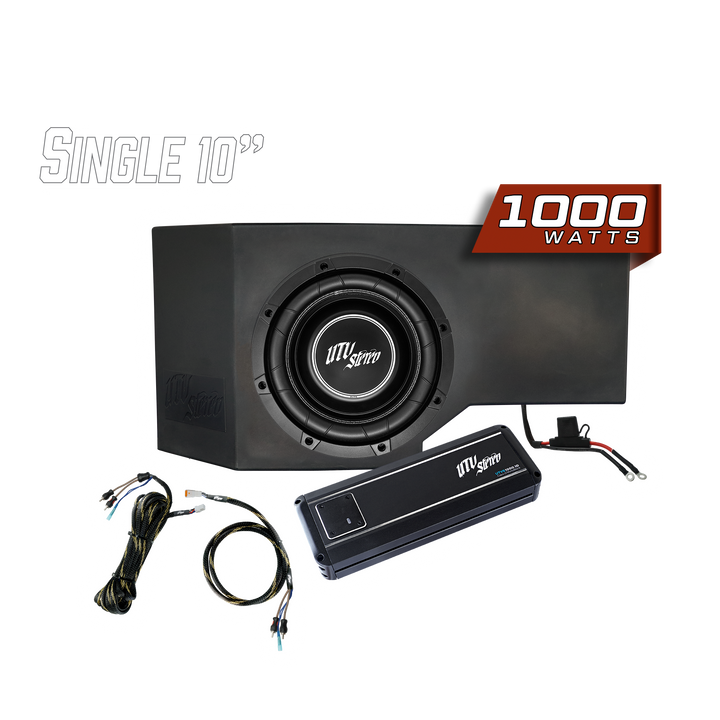 Can-Am® Defender HD10 1000W Single Passenger Side 10" Subwoofer Kit | UTVS-DEF-SUB-1000
