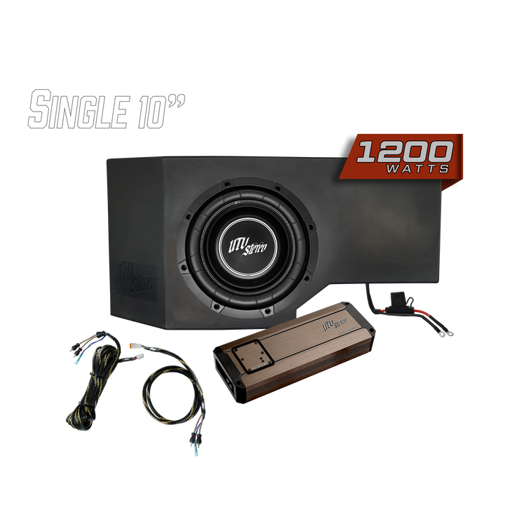 Can-Am® Defender HD10 1200W Single Side 10" Subwoofer Kit  | UTVS-DEF-SUB-1200