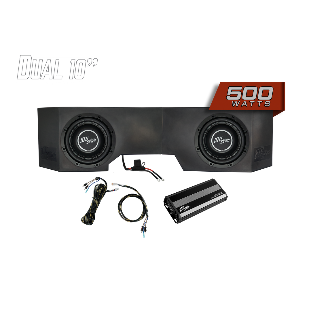 Can-Am® Defender 500W Dual 10" Subwoofer Kit | UTVS-DEF-SUB-500-2