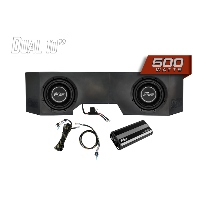 Can-Am® Defender HD10 500W Dual 10" Subwoofer Kit | UTVS-DEF-SUB-500-2