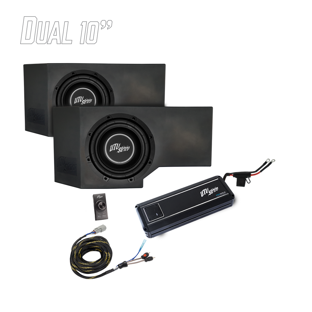 Can-Am® Defender HD11 1000W Dual 10" Subwoofer Kit | UTVS-DEF2-1000-2-GO