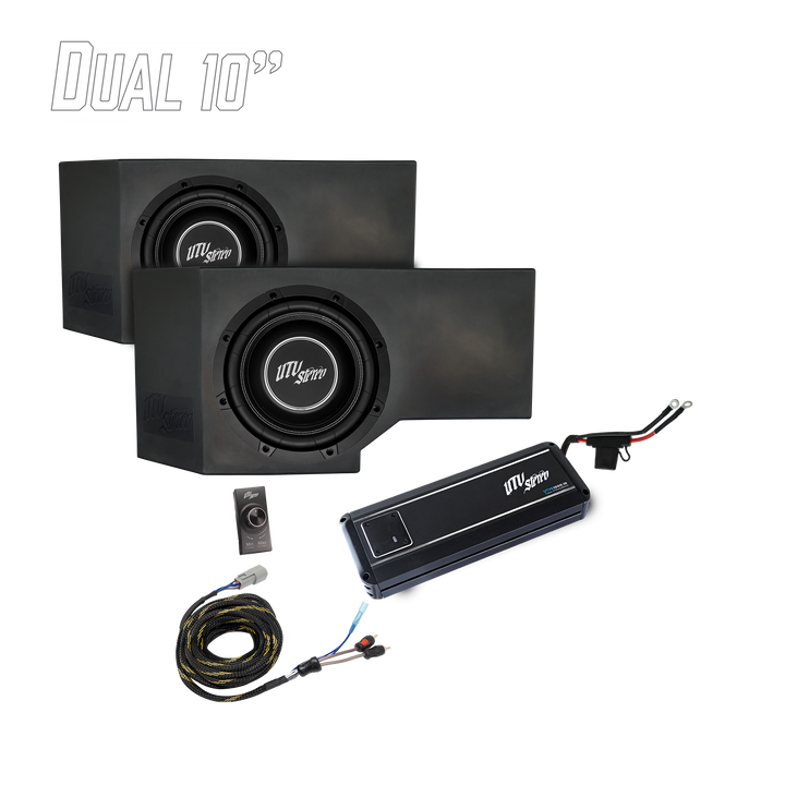 Can-Am® Defender HD11 1000W Dual 10" Subwoofer Kit | UTVS-DEF2-1000-2-GO