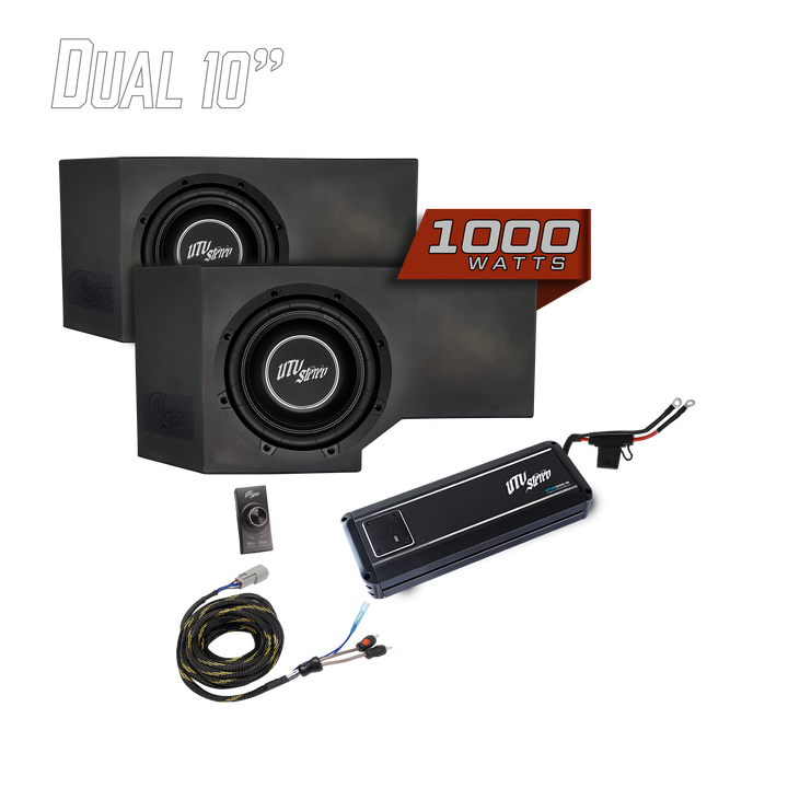 Can-Am® Defender HD11 1000W Dual 10" Subwoofer Kit | UTVS-DEF2-1000-2-GO