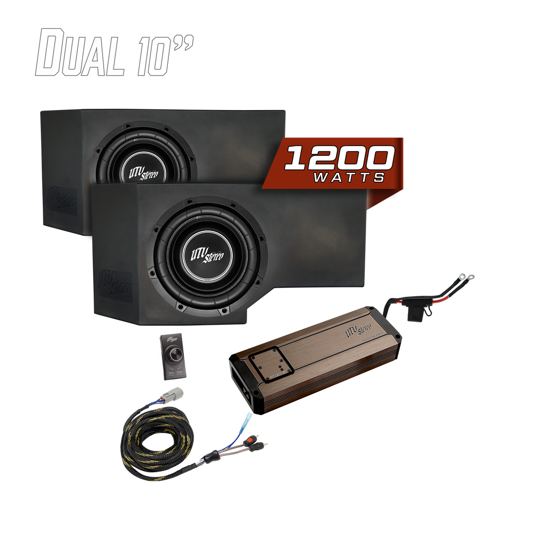 Can-Am® Defender HD11 1200W Dual 10" Subwoofer Kit | UTVS-DEF2-1200-2-GO