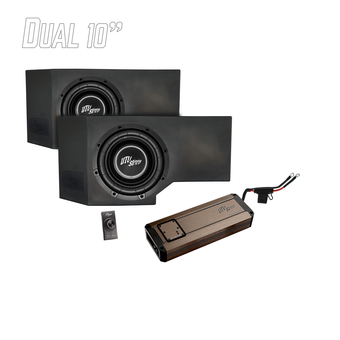 Can-Am® Defender HD11 1200W Dual 10" Subwoofer Kit | UTVS-DEF2-1200-2-GO