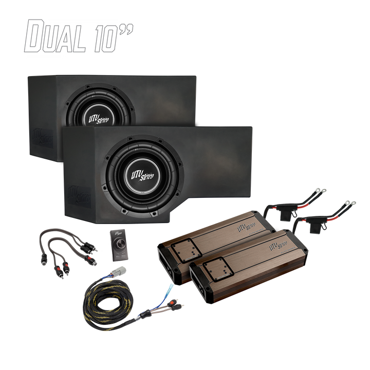 Can-Am® Defender HD11 2400W Dual 10" Subwoofer Kit | UTVS-DEF2-2400-2-GO
