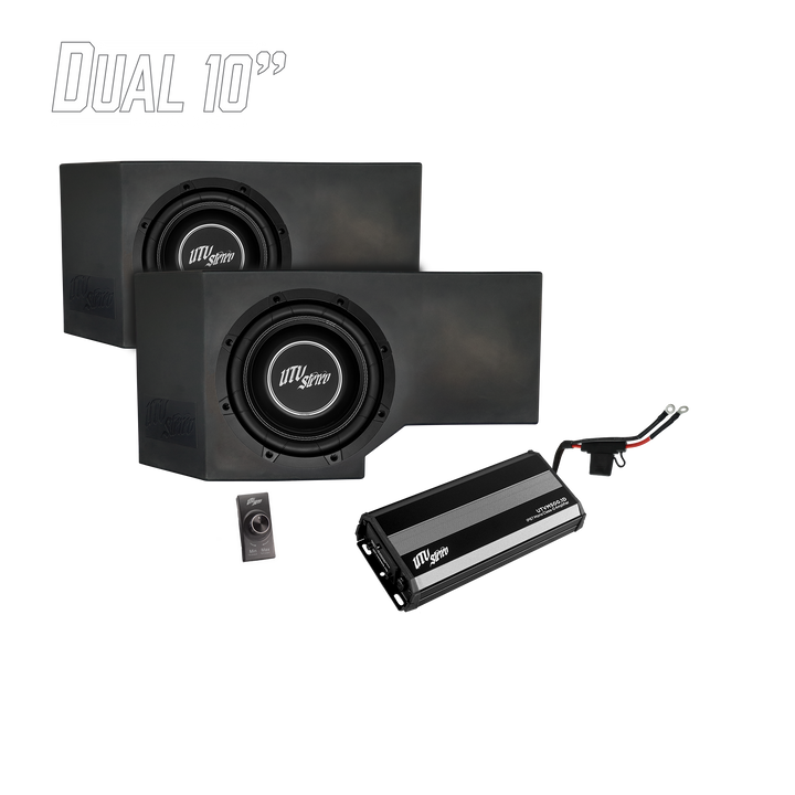 Can-Am® Defender HD11 500W Dual 10" Subwoofer Kit | UTVS-DEF2-500-2-GO