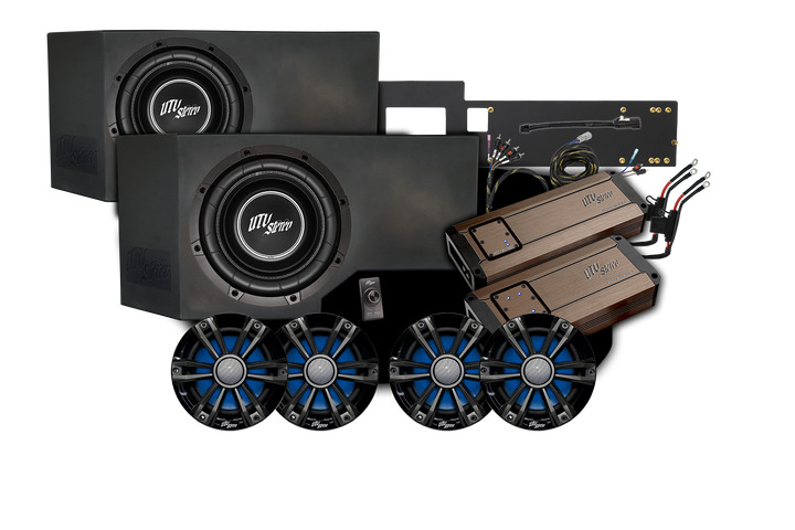 Can-Am® Defender HD11 BRP GO! Dual Subwoofer Stage 7 Stereo Kit | UTVS-DEF2-S7-GO