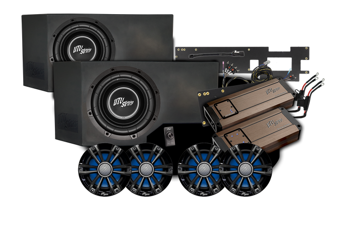Can-Am® Defender HD11 BRP GO! Dual Subwoofer Stage 7 Stereo Kit | UTVS-DEF2-S7-GO