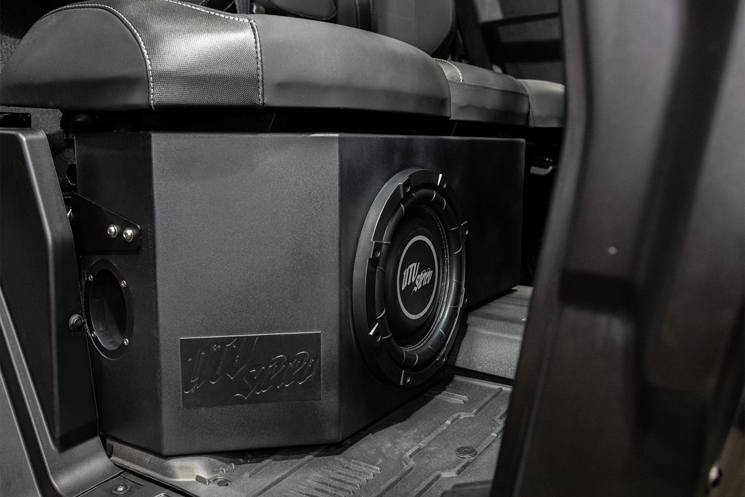 Can-Am® Defender HD11 Vented 10" Rear Passenger Subwoofer Enclosure Unloaded | UTVS-DEF2-VENC-PASS-10-REAR