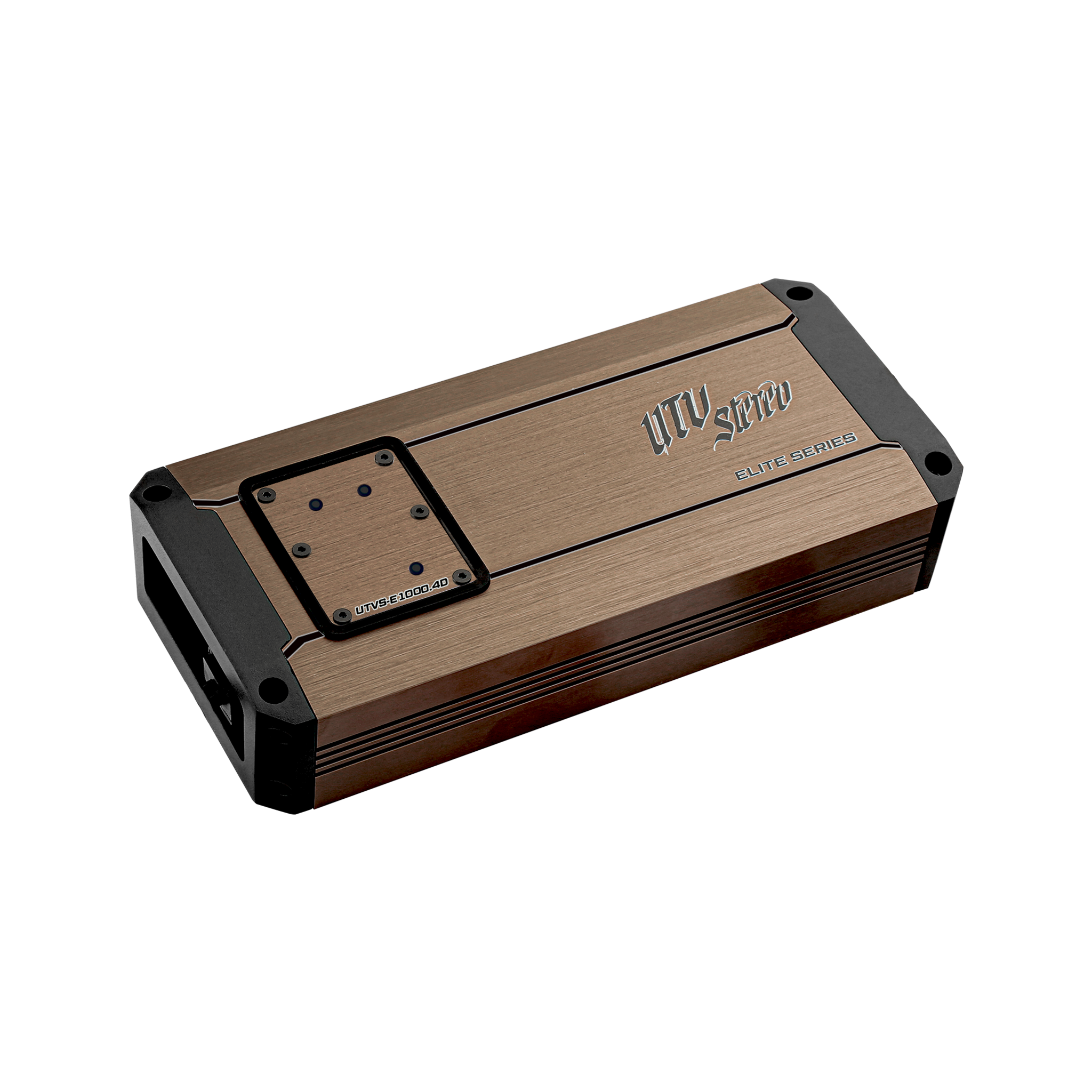 UTV Stereo Elite Series UTVS-E1000.4D amplifier in bronze and black finish