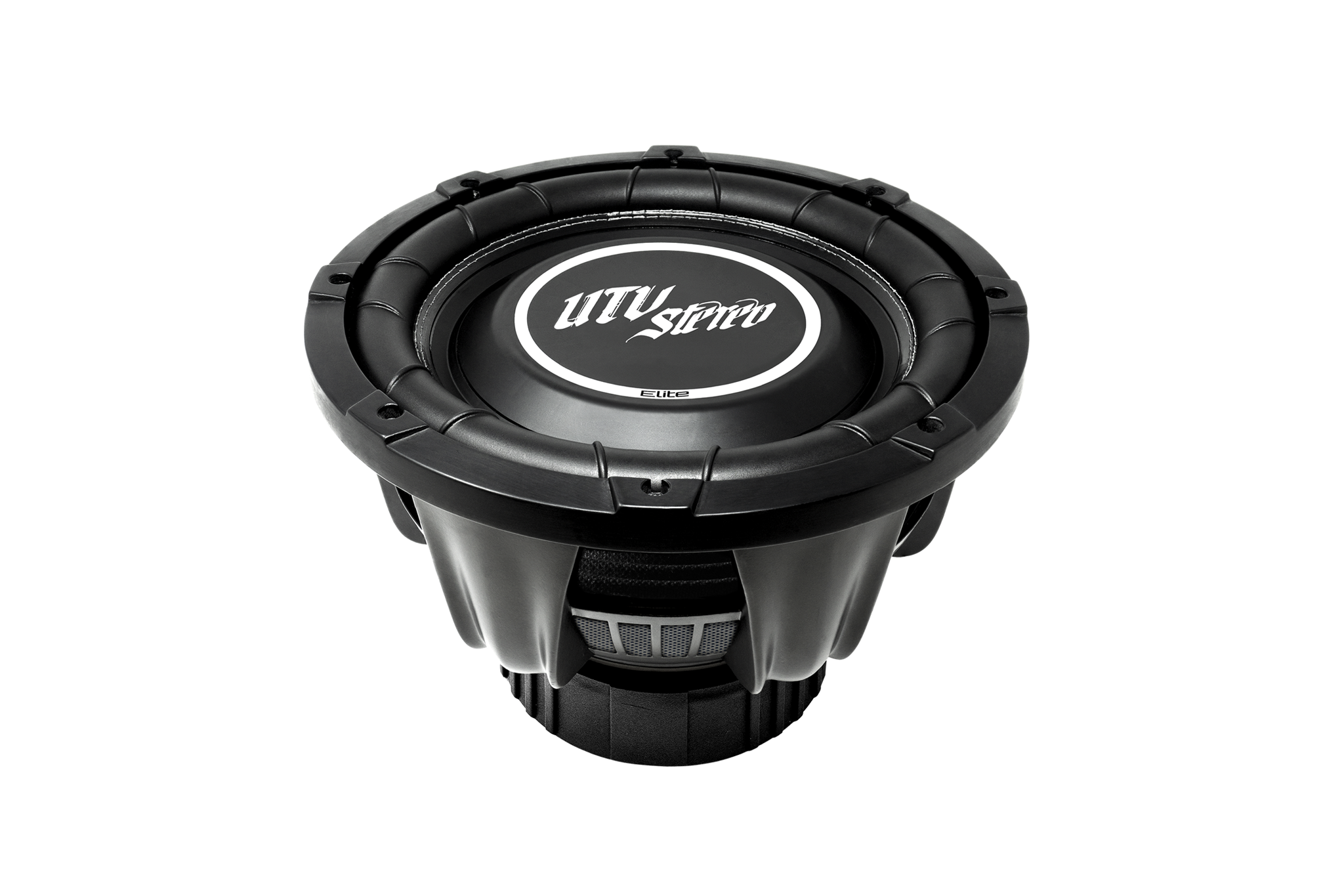 UTV Stereo Elite black subwoofer speaker