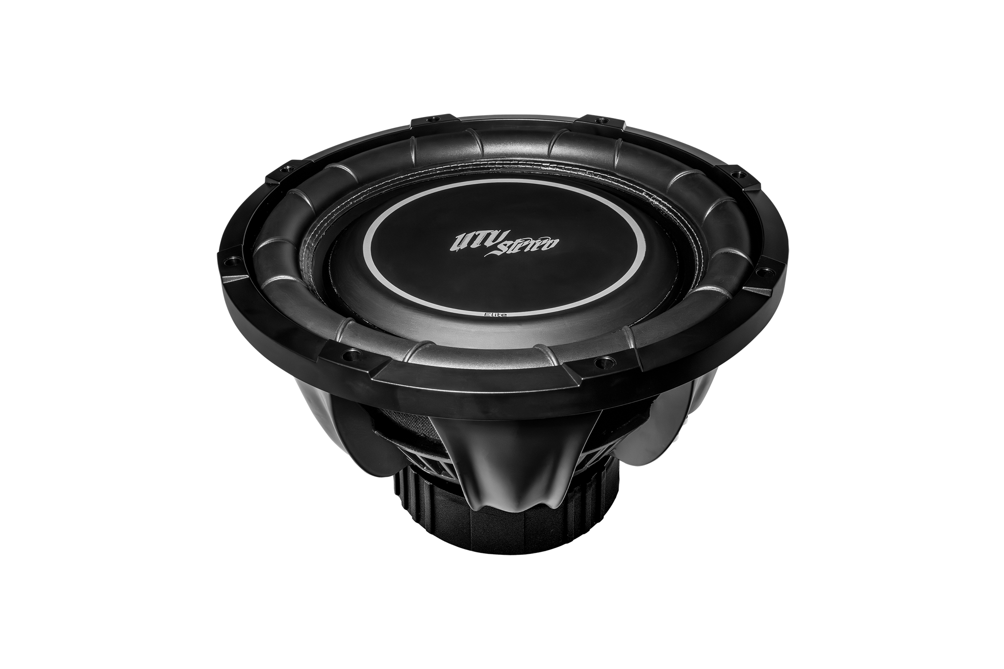 UTV Stereo Elite black subwoofer speaker