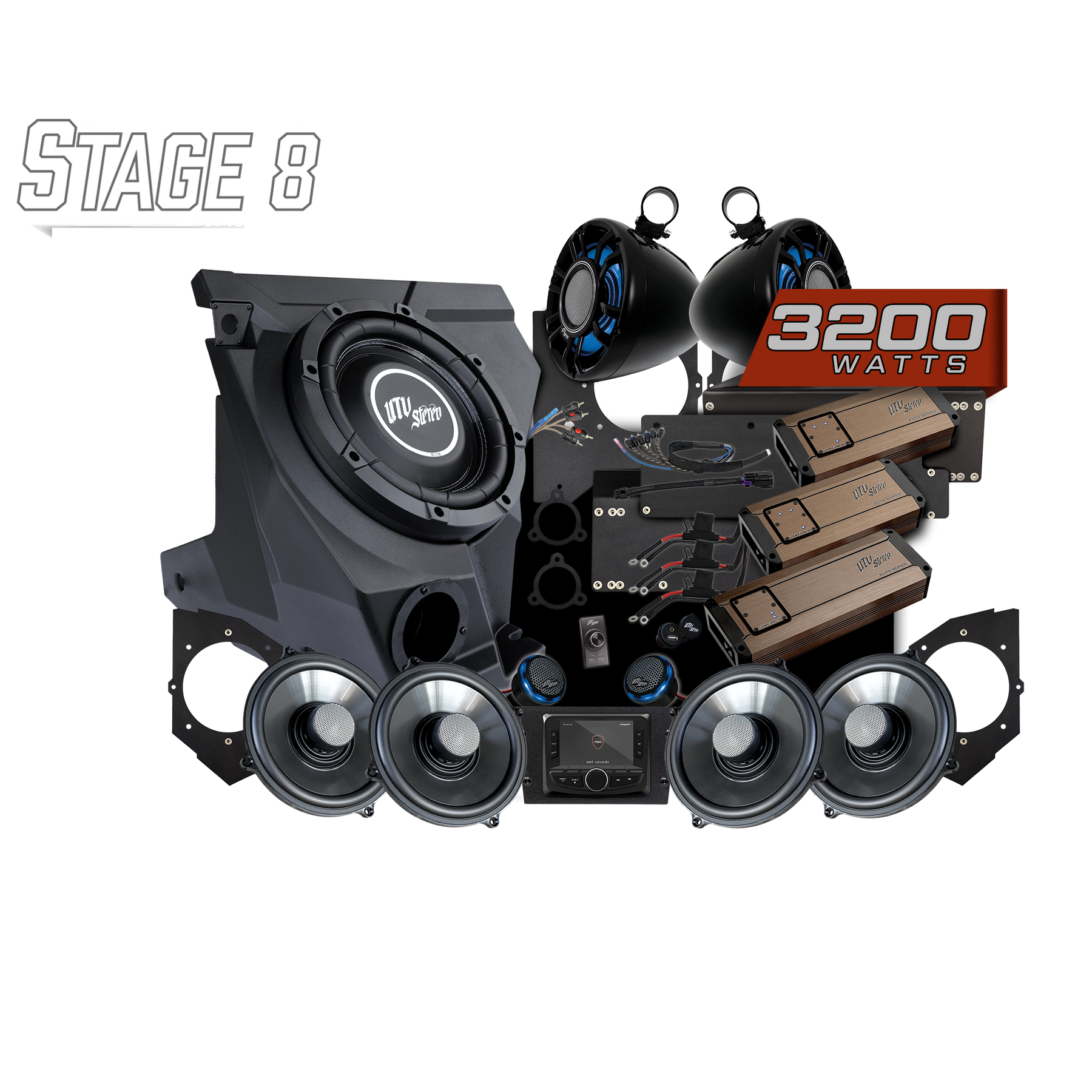 Kawasaki Teryx H2 | Elite Stage 8 Kit | UTV Stereo Kawasaki Teryx H2 | Elite Stage 8 Kit | UTV Stereo