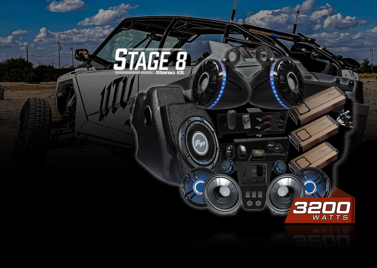 Custom Rzr Stereo Polaris RZR Stage 6 Stereo Kit | Pro Series - Signature | UTV Stereo