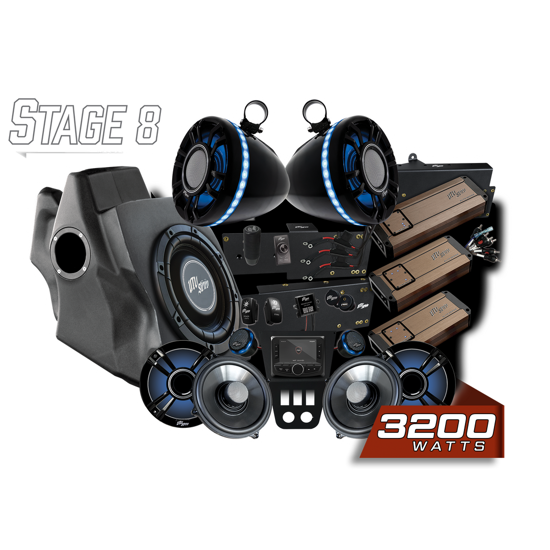 '20-'24 RZR® Pro Series Elite Stage 8 Stereo Kit | UTVS-PRO-S8-E