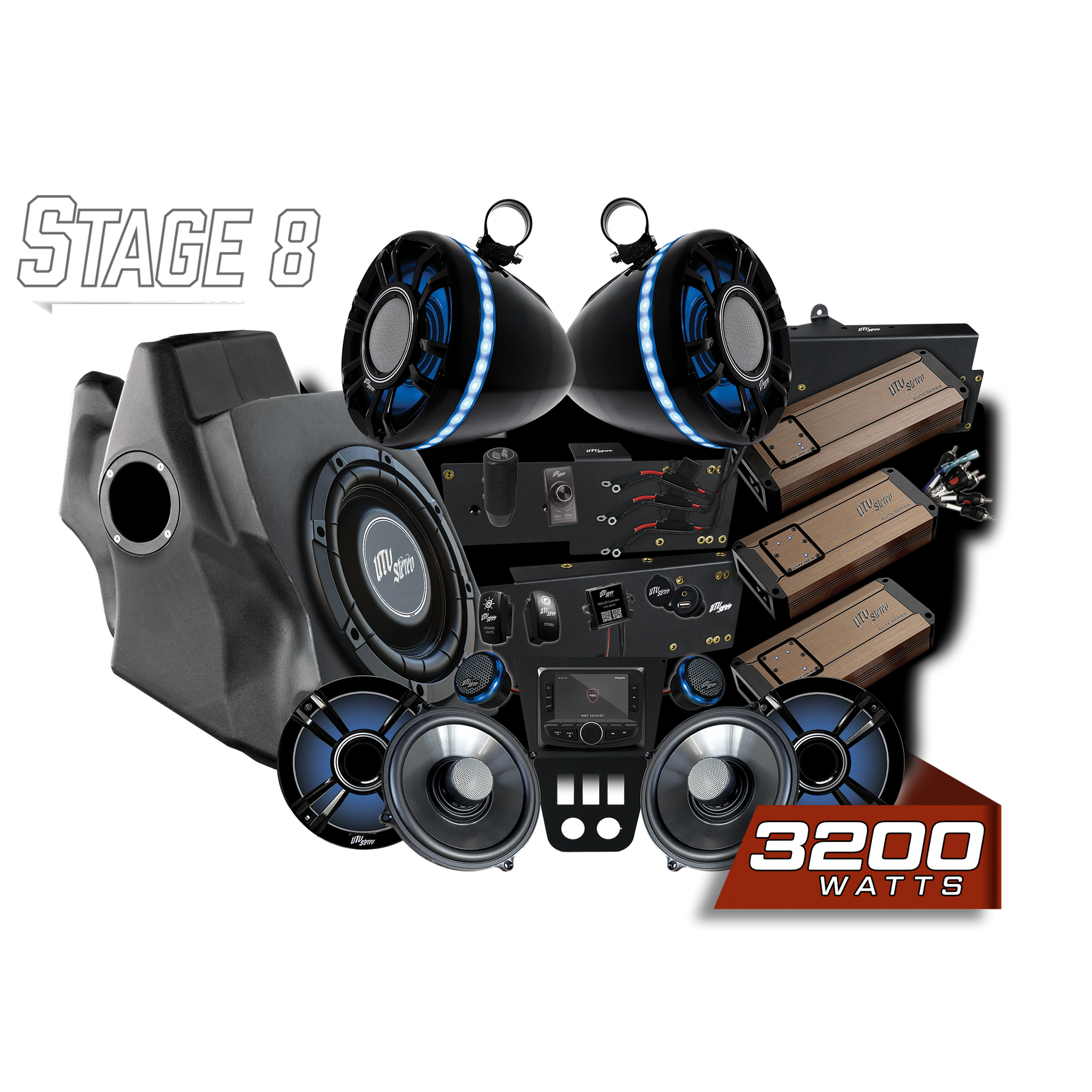 20-'24 Polaris RZR Stage 8 Stereo Kit | Pro Series - Elite | UTV 20-'24 Polaris RZR Stage 8 Stereo Kit | Pro Series - Elite | UTV