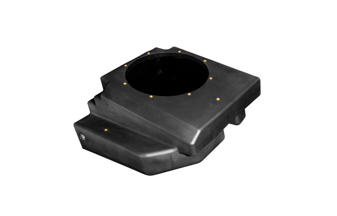 Can-Am® Maverick R 10" Rear Passenger Subwoofer Enclosure (PRE-ORDER ONLY)(4-SEAT MODELS) – Unloaded | UTVS-R-ENC-PASS-4R
