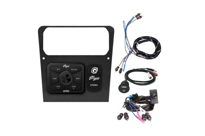 Maverick R Head Unit Mount Kit w/ Bass Knob | UTVS-R-HUMT-KIT-BASS-KNOB