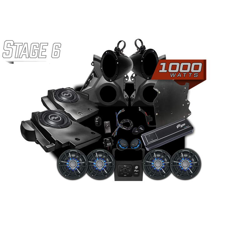 Can-Am® Maverick R Signature Series Stage 6 Stereo Kit | UTVS-R-S6-S