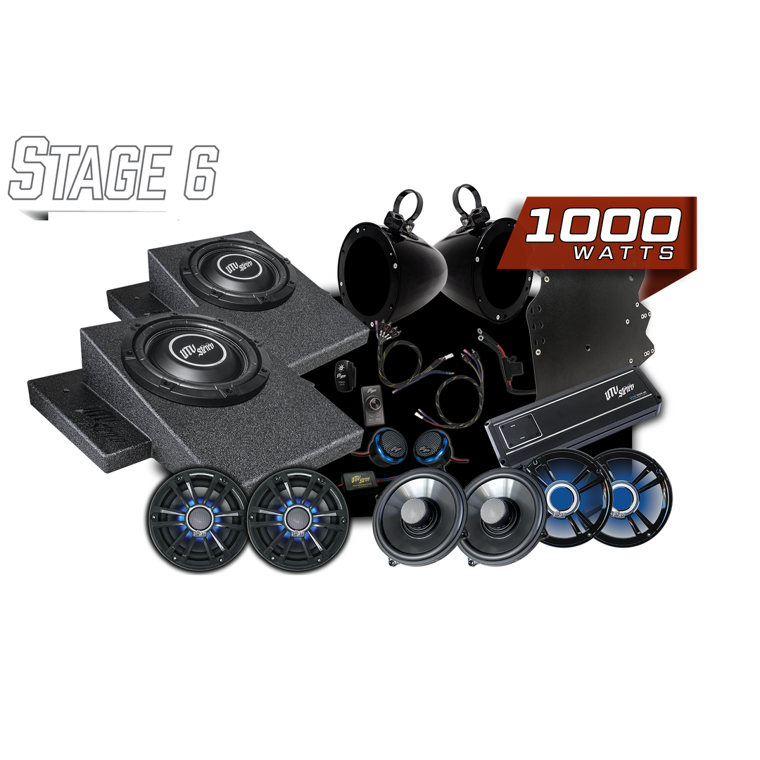 CanAm Maverick R Signature Series Stage 6 Stereo Kit UTV Stereo