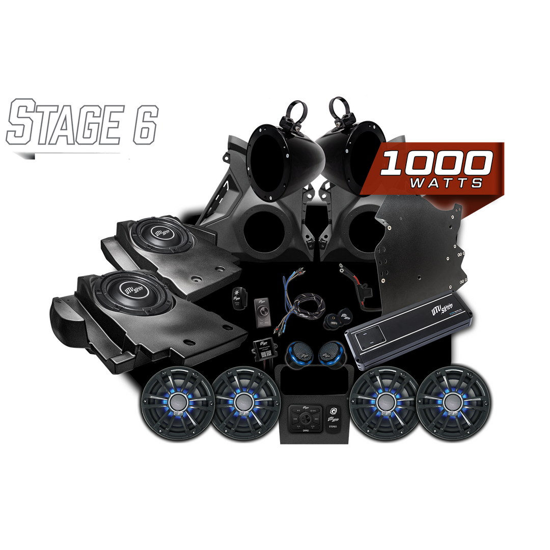 Can-Am® Maverick R Signature Series Stage 6 Stereo Kit | UTVS-R-S6-S