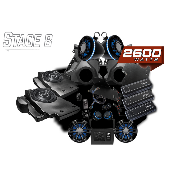 Can-Am® Maverick R Signature Series Stage 8 Stereo Kit | UTVS-R-S8-S