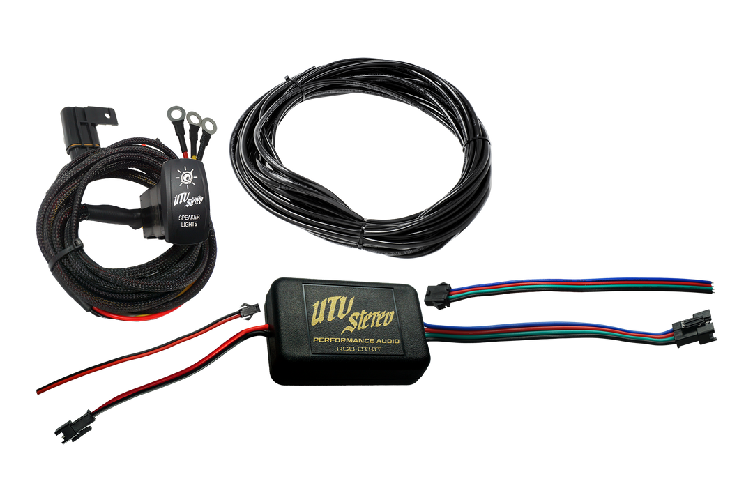 Bluetooth Powersports RGB LED Controller Kit UTV Stereo